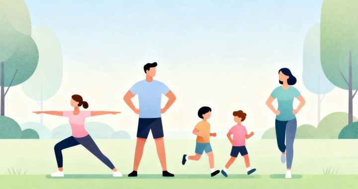 Importanța exercițiilor fizice pentru întreaga familie
